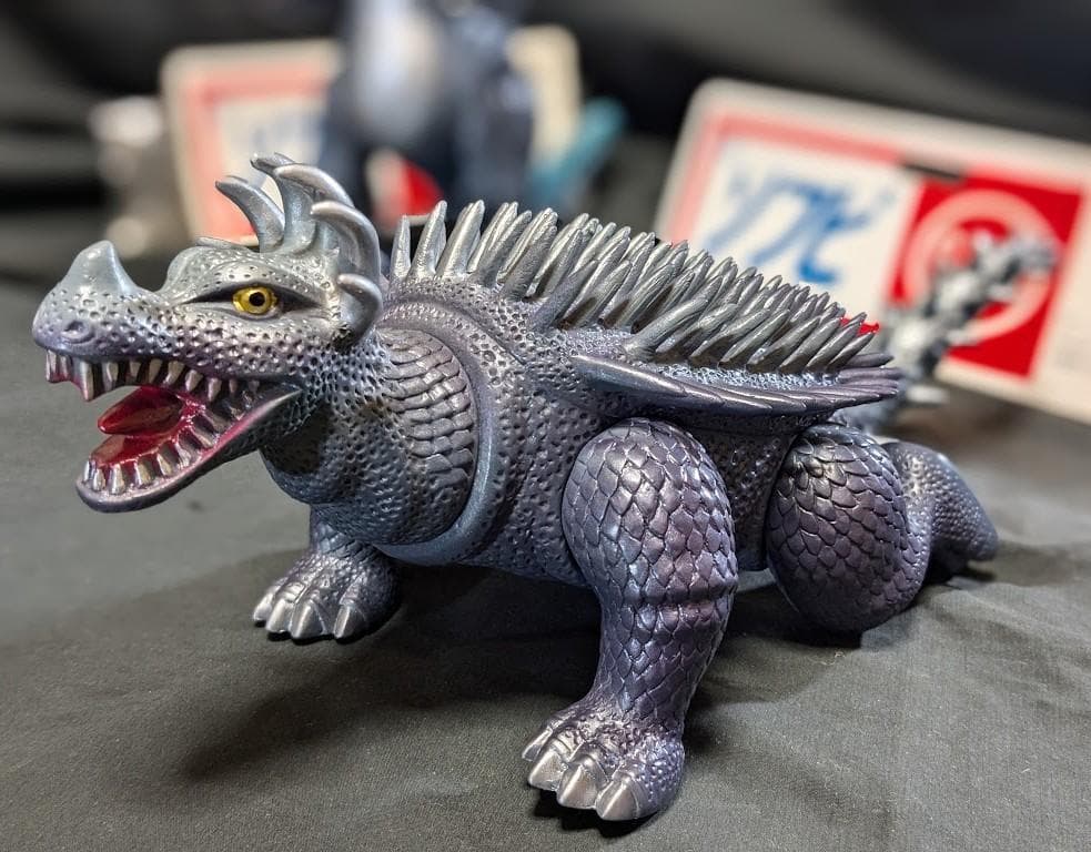 逆襲ゴジラ＆アンギラス（マルサン）ソフビフィギュア２体セット