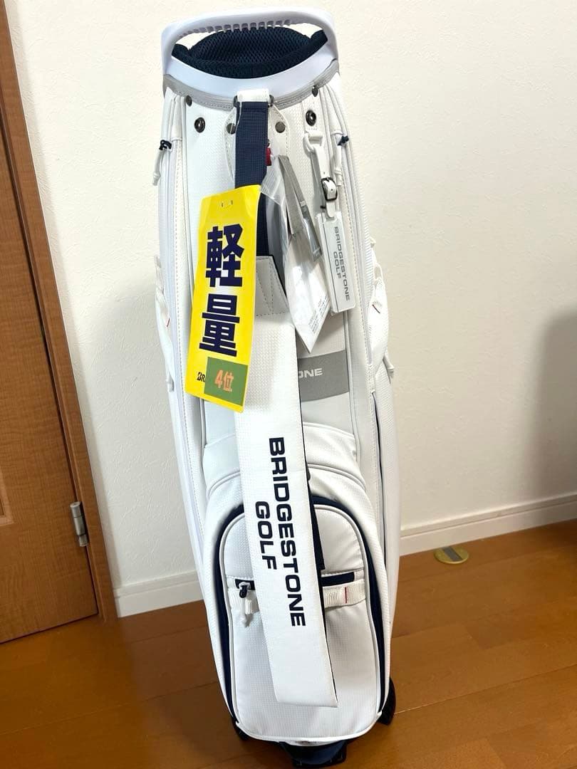 BRIDGESTONE GOLF 軽量 ゴルフバッグ ホワイト　CBG113