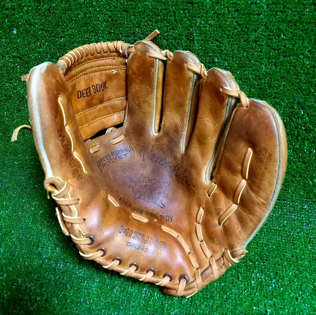 美津濃ワールドウィン 中村勝広 硬式グローブ、赤カップ