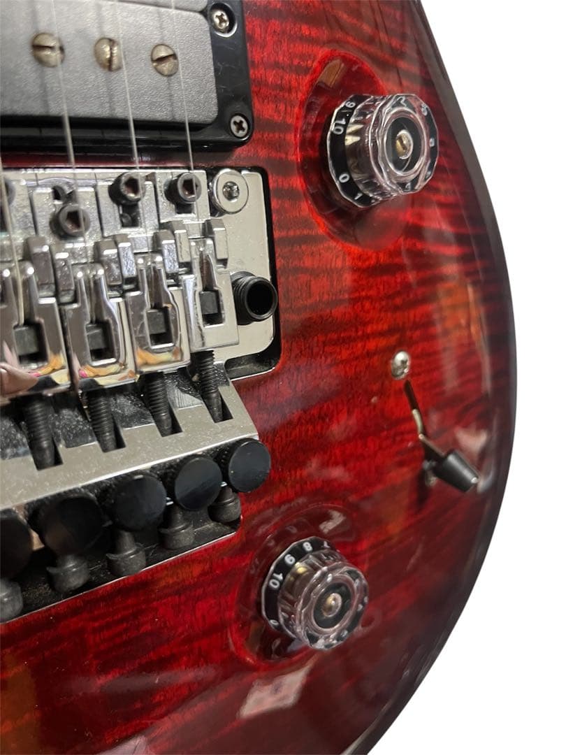 ギター PRS custom24 Floyd 10Top Fire Red Burst