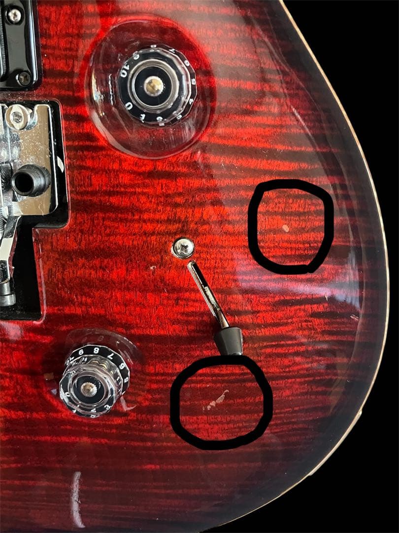 ギター PRS custom24 Floyd 10Top Fire Red Burst