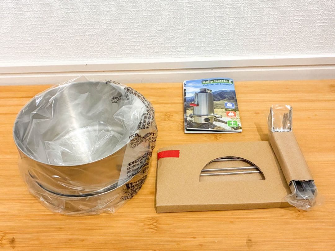 ケリーケトル一式(トレッカーケトル スモールクックセット ポットサポート)