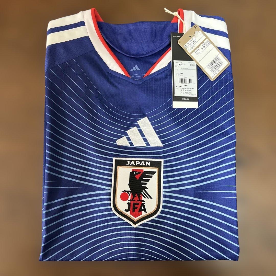 サッカー日本代表ユニフォーム レプリカ 3XLサイズ 試着のみ新品