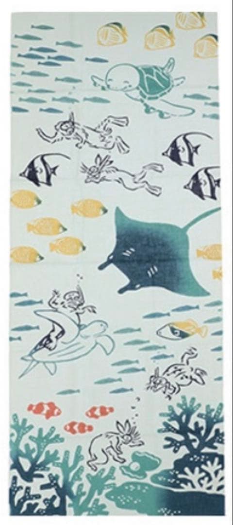 ANA HAWAII ホヌ かまわぬ 鳥獣戯画 手ぬぐいセット