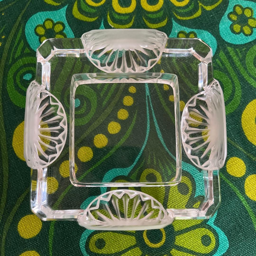 ☆ラリック☆コルフ☆貝殻☆クリア＆フロスト☆灰皿☆ヴィンテージ【送料込み】