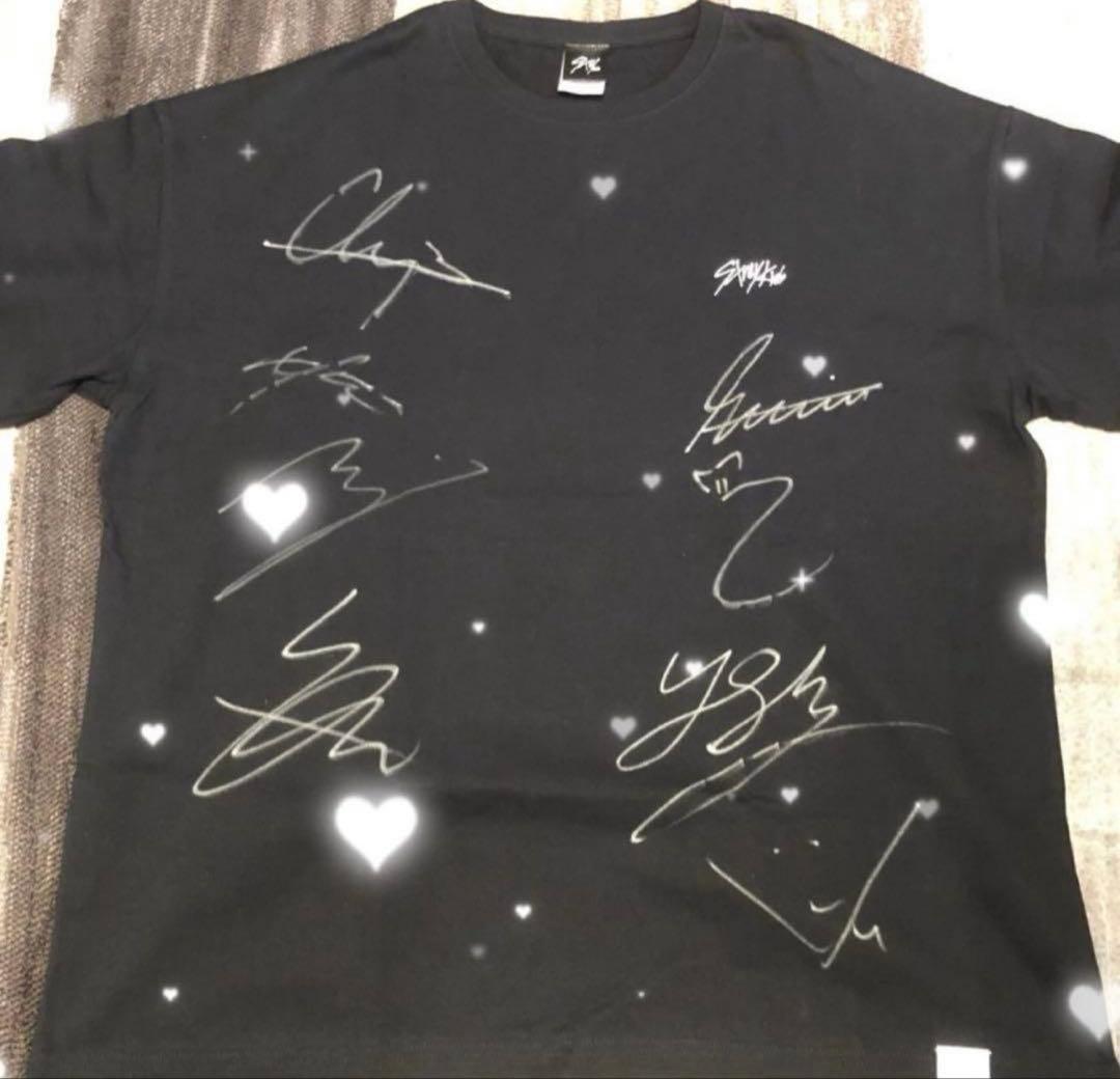 か*ん様 Stray Kids 直筆サイン入りTシャツ スキズ FC 限定