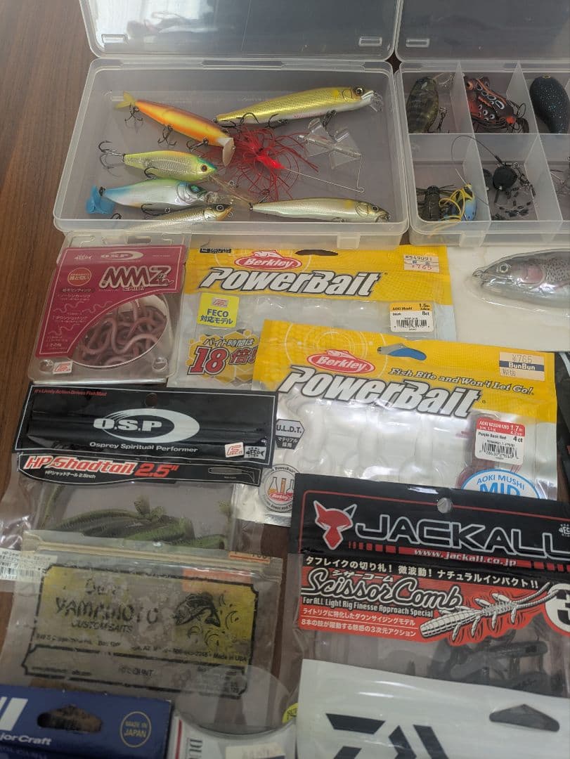 【激安】バス釣り引退セット 2　まとめ売り ルアー/ワーム/針/テグス 等々