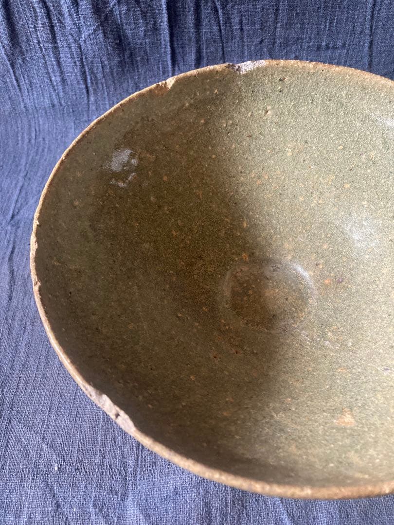高麗青磁　大鉢　李朝　菓子鉢　出土