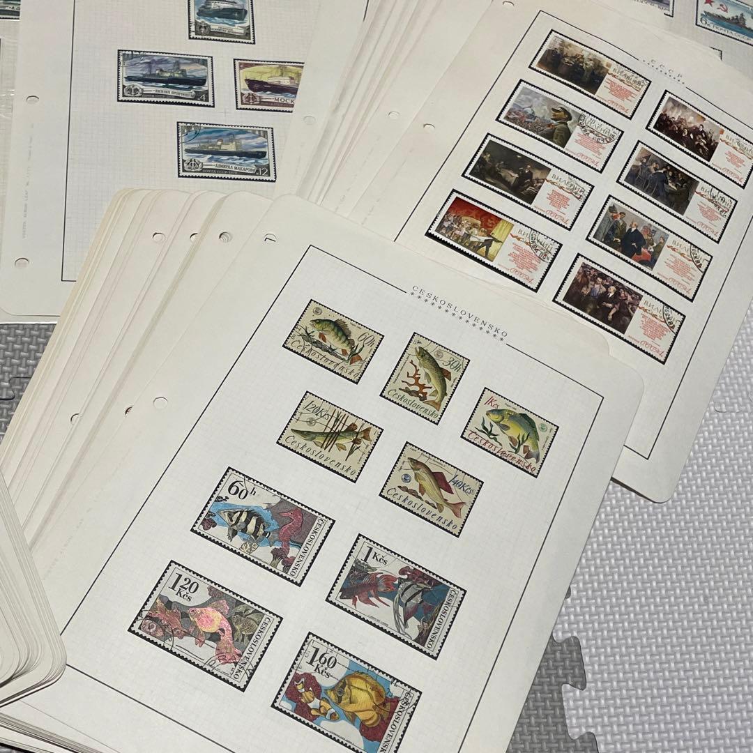 200ページ 切手コレクション レトロ ビンテージ ソ連 海外切手 Vostok