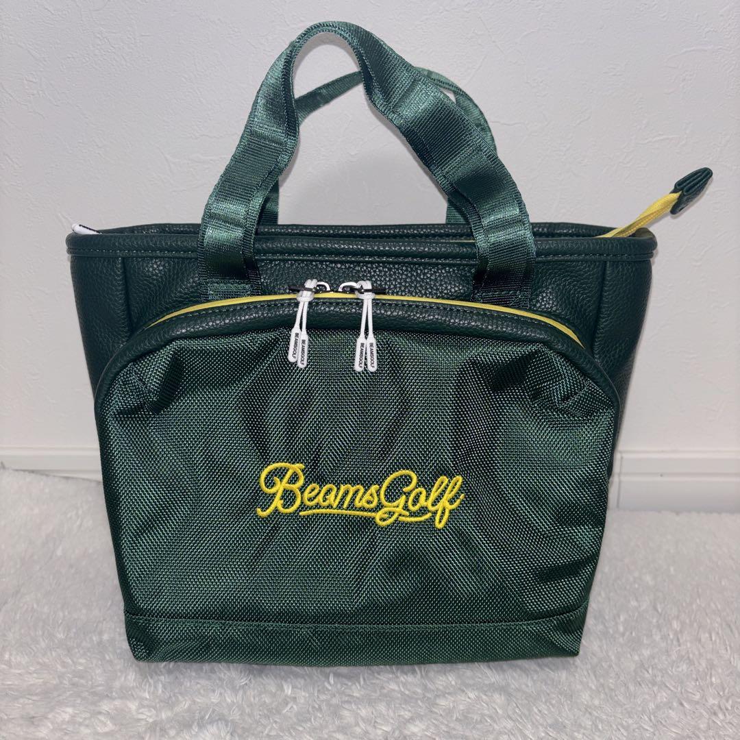 【美品】BEAMS GOLF ダークグリーン カートバッグ