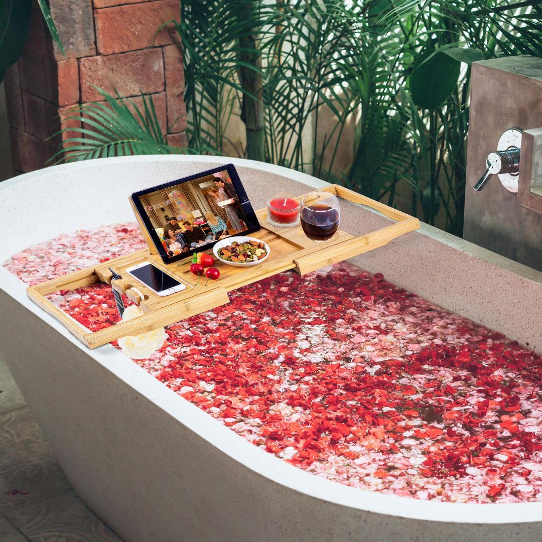 竹製 バスタブトレー