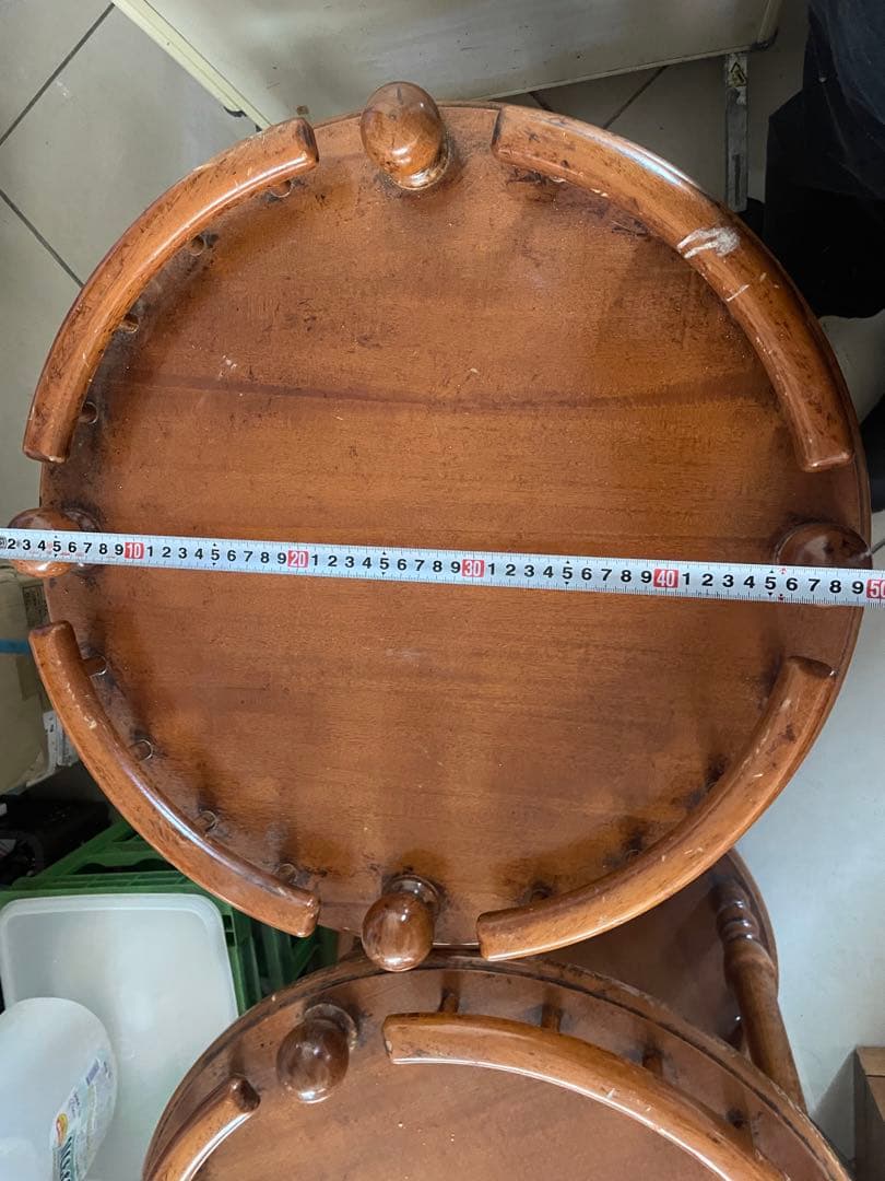 アンティーク　丸木製　ワゴン　1個