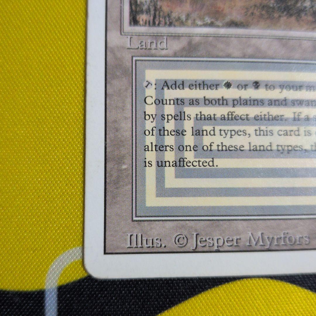 MTG Scrubland デュアルランド 3ED 英語　白枠