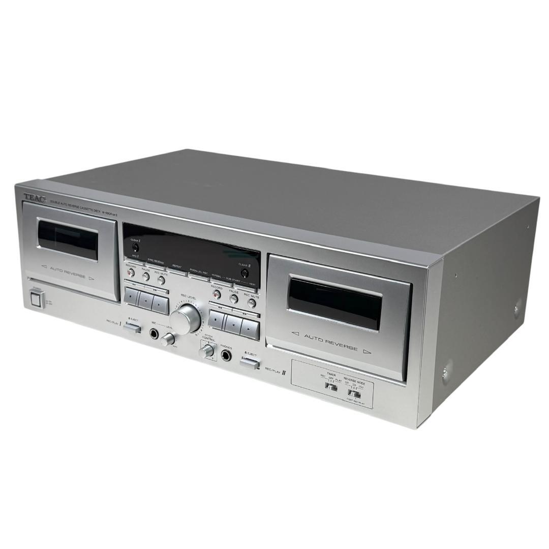 優良美品 TEAC ダブルオートリバースカセットデッキ W-890RMK2-S