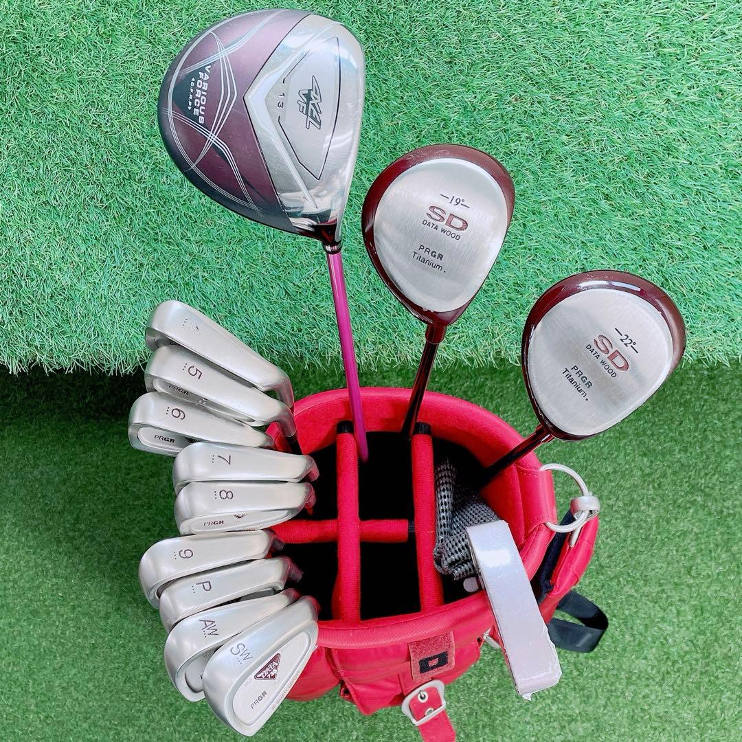 ツルヤ　アクセル　VF ゴルフクラブ　レディースセット　SD 初心者 N2122