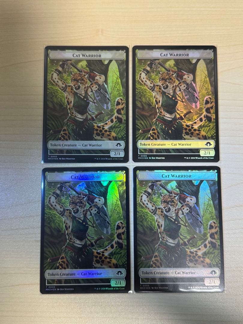 MTG ナカティルの最下層民、アジャニ 英語 foil 4枚 + 猫トークン4枚