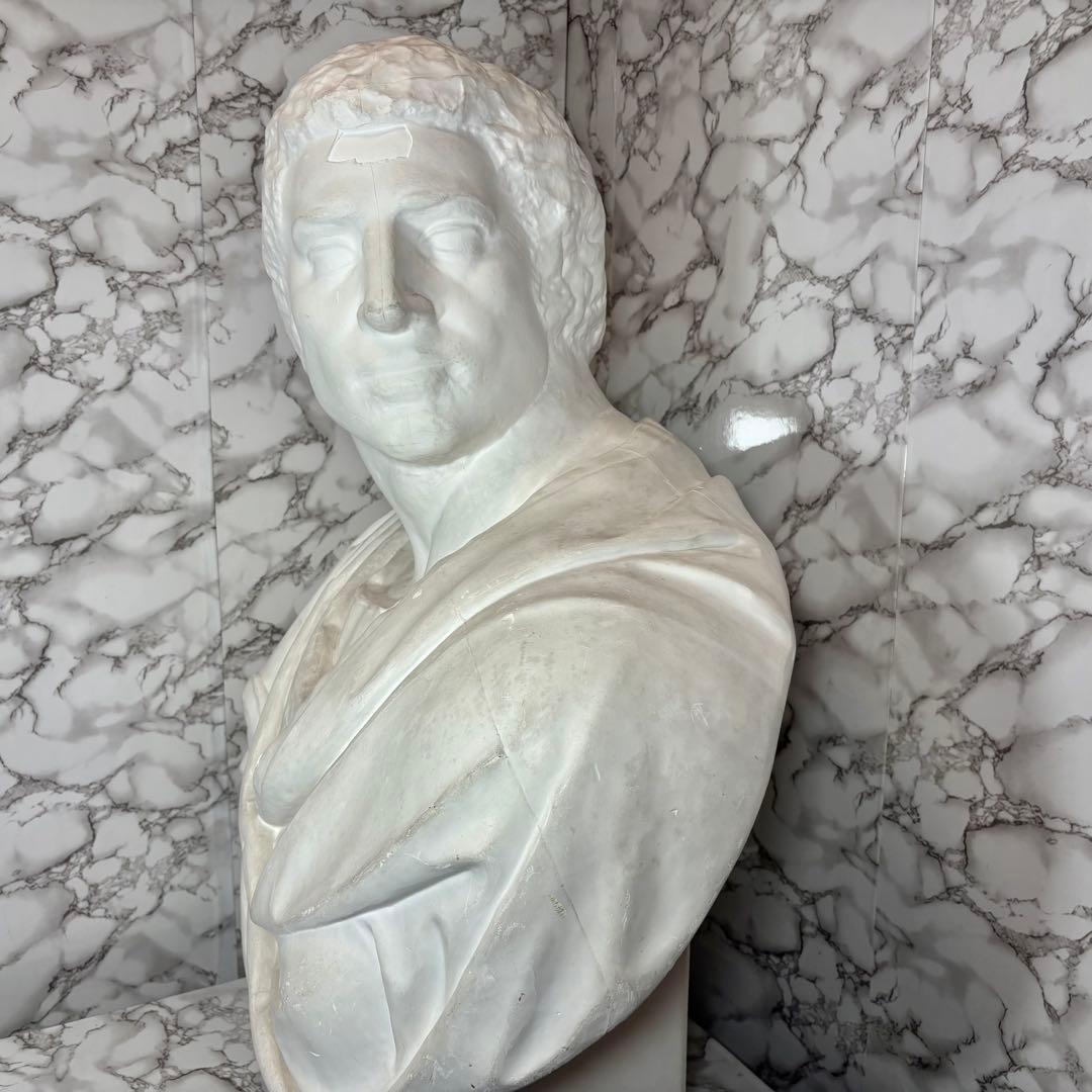 希少　石膏像　ブルータス　胸像　デッサン　特大
