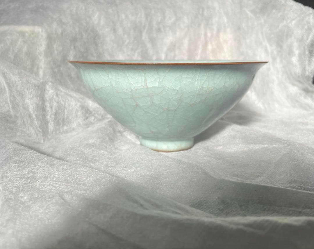 原口卓士　茶碗　青磁