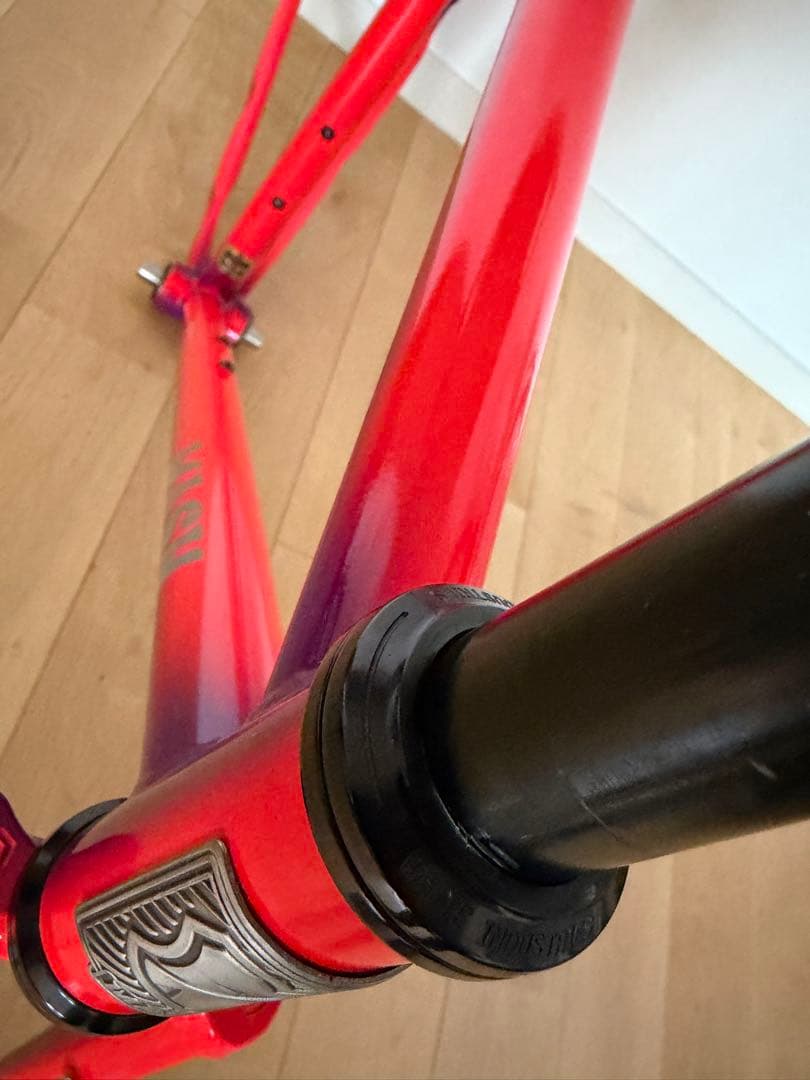 MASH STEEL ネオンフェード XSサイズ フレームセット ヘッド BB付