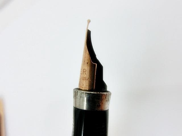 パーカー 万年筆 ペン先 14K POINT 刻印 スターリングシルバー