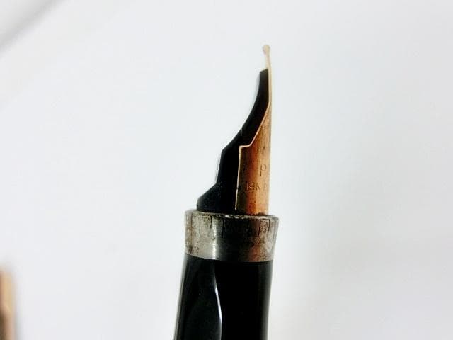 パーカー 万年筆 ペン先 14K POINT 刻印 スターリングシルバー