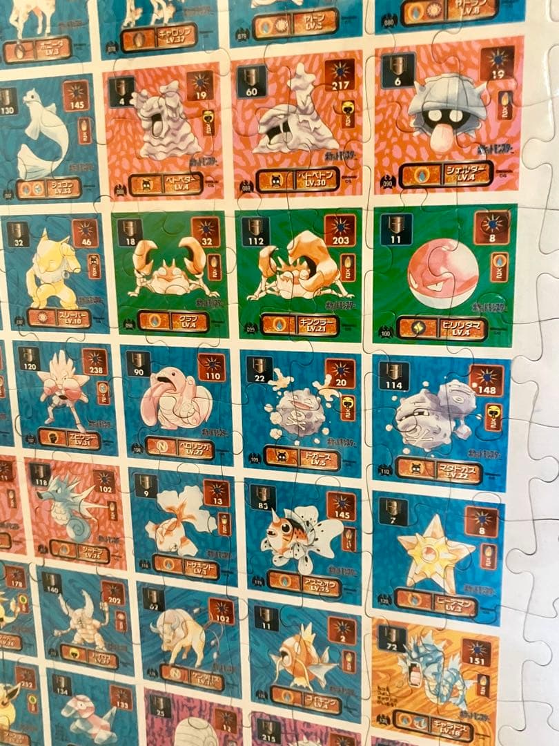 ポケットモンスター　初代パズル　151匹　赤青緑、日本製500ピース　完成品