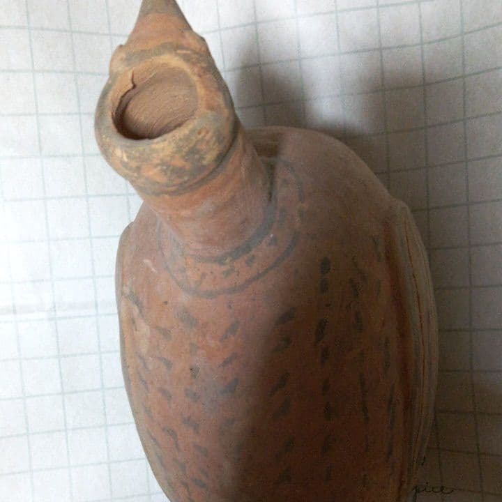南米遺跡　鳥　陶器