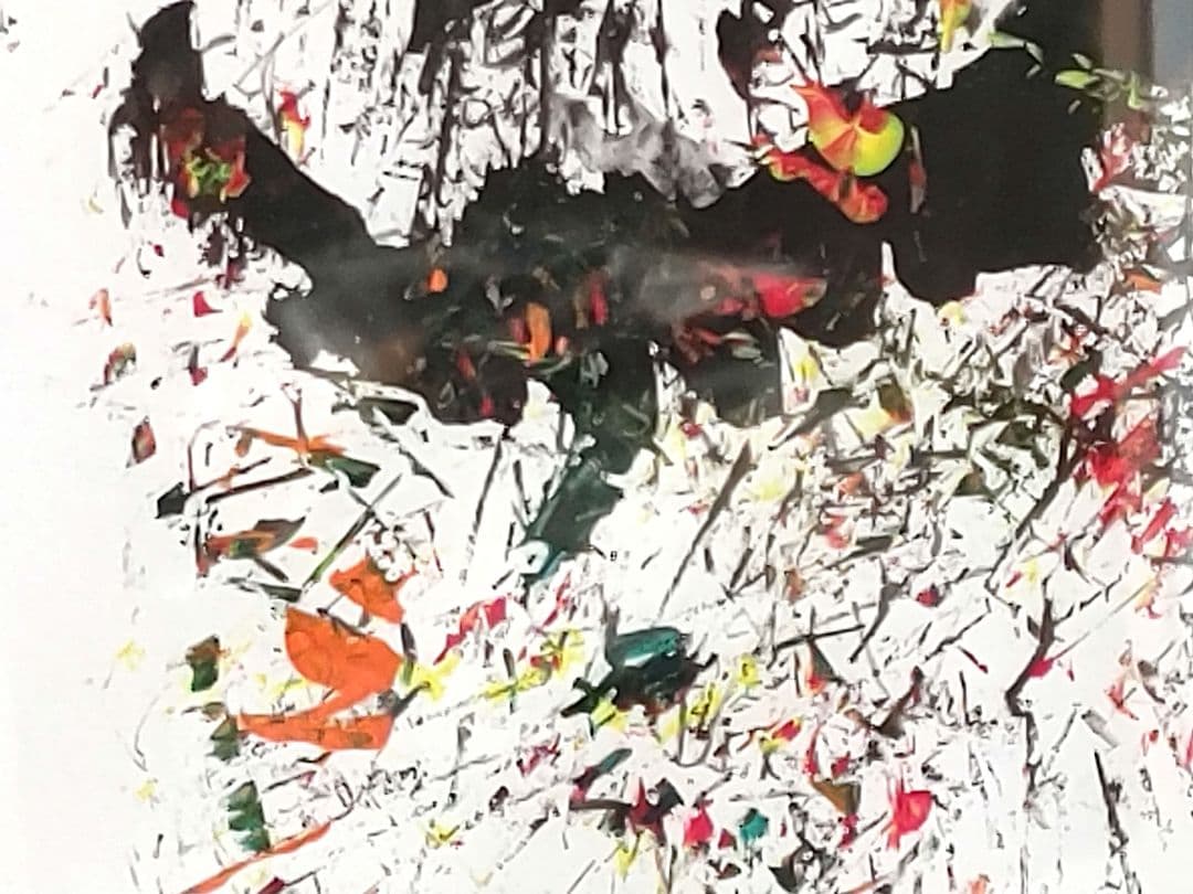 夢、大谷翔平、抽象画、書道アート、額縁、カラフル、室内装飾、オリジナル