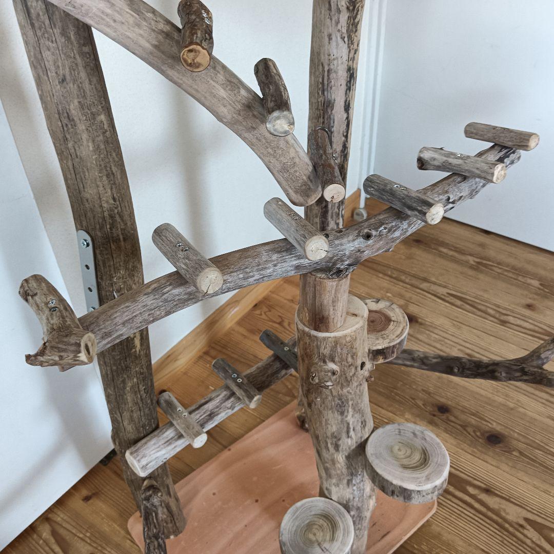 バードアスレチックジム大型 ① 天然木 自然木 流木 インコ おもちゃ