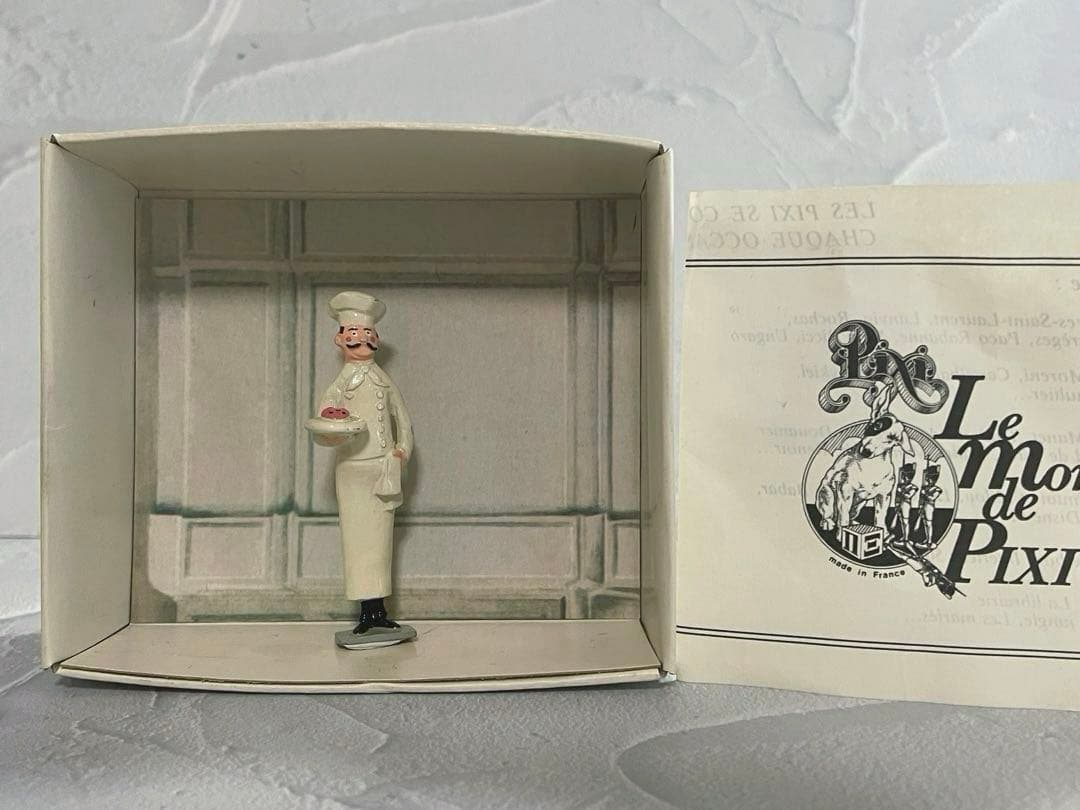 フランスのミニチュアメタル人形 PIXIピクシーパリ シェフ