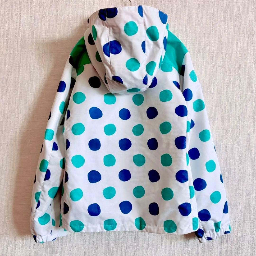 ジュニア　140 150 スキー　スノボ　上下　ドット　ブルー　サイズ調整