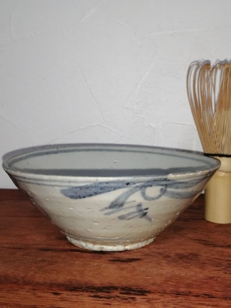 中国 元時代 元朝 泉州 徳化古窯 古染付 茶碗