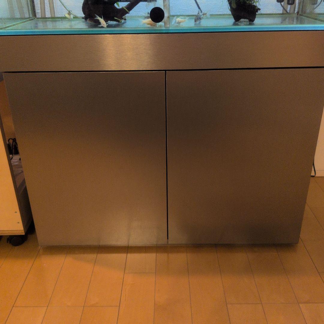 ステンレスメラミンヘアーライン仕様水槽台