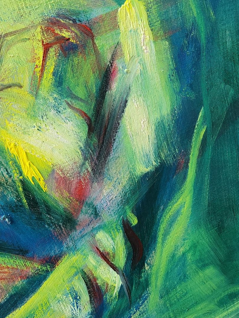 No.10 「青の光景」 女性のヌード 油彩画