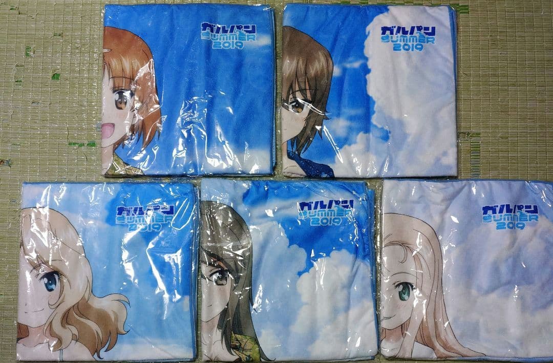 ガールズ&パンツァー SUMMER マイクロファイバービーチタオル 5点セット