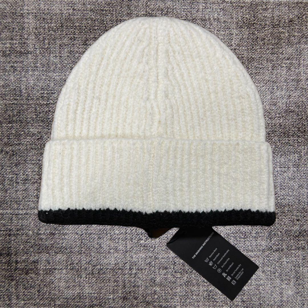 CCロゴ ニット帽 ホワイト
