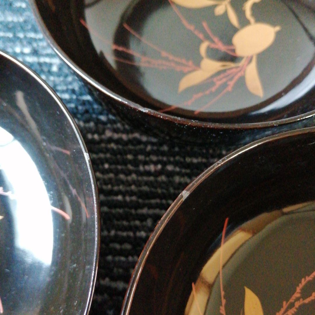 輪島塗　盛上金蒔絵蓋付椀　10客　昭和初期