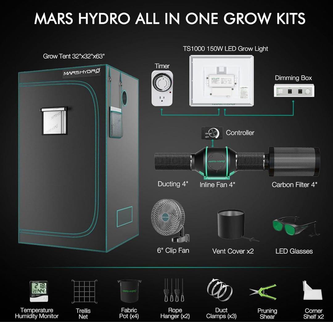 MARS HYDRO ts-1000 テント ダクトファン 【正規代理店】残2p