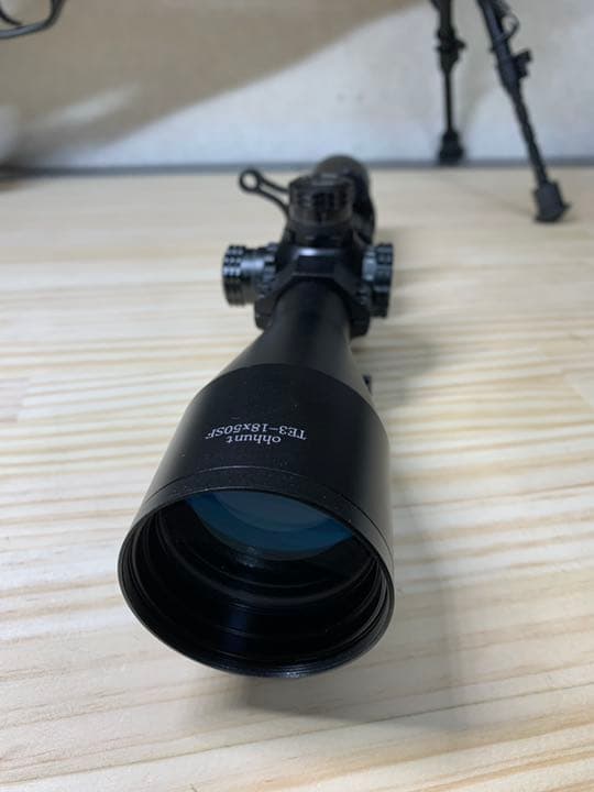 実銃対応 OHHUNT TE3-18×50sf ライフル スコープ
