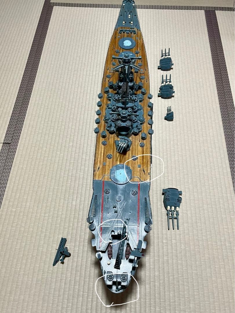 大型木製精密模型　戦艦大和　購入ご希望の方は予めご連絡ください