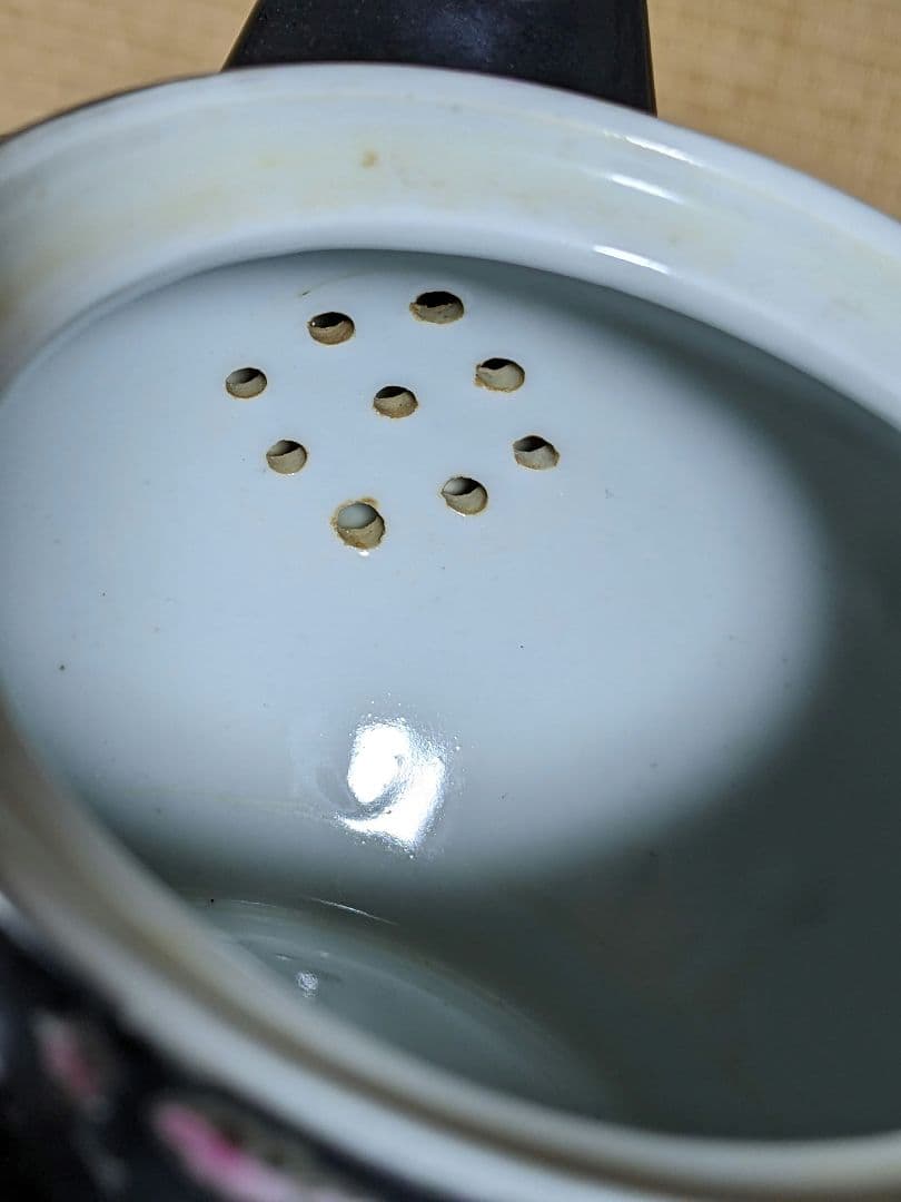 ♦中国古玩 花埋め図 景徳鎮窯 輸出用CHINA 茶道具 急須 古美術 骨董品