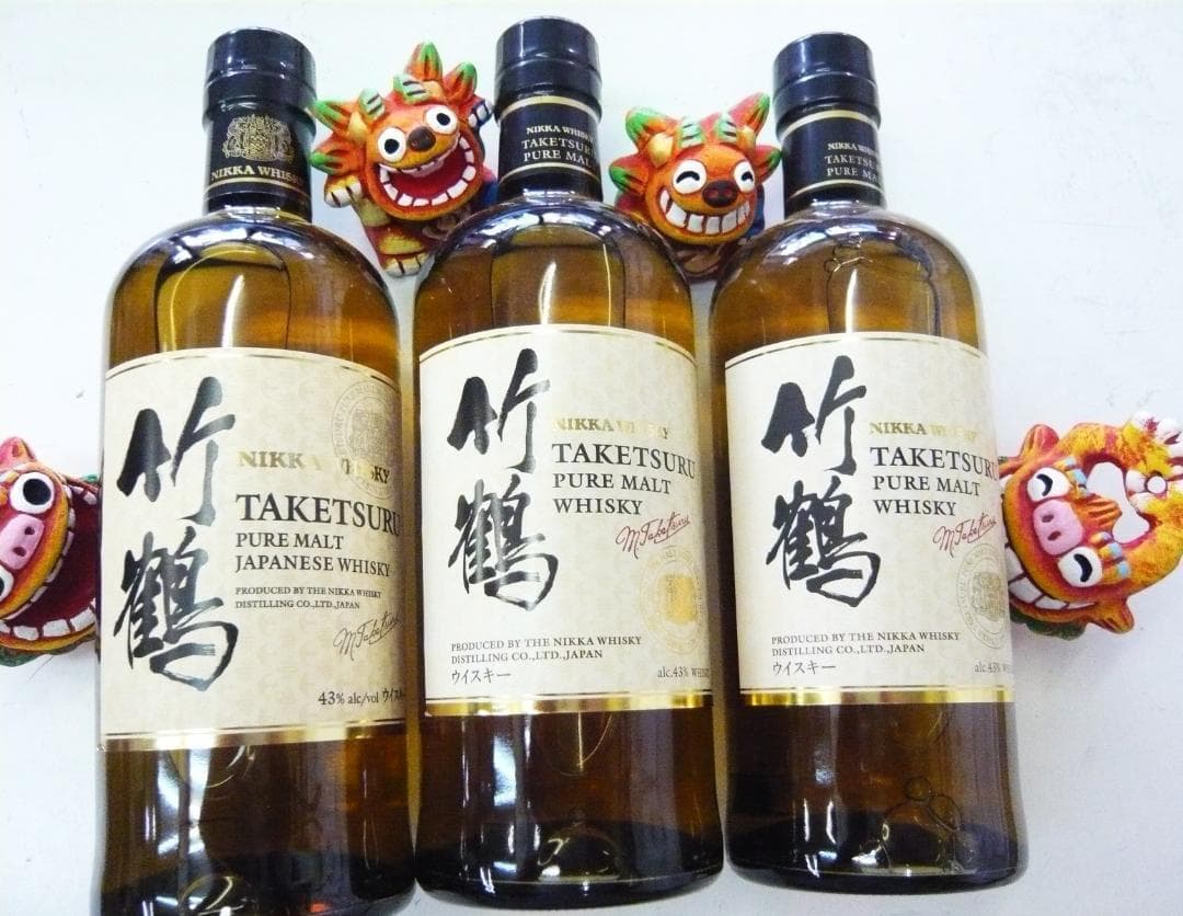 秋のウイスキー祭り！　竹鶴ピュアモルト700ｍｌ3本　怒りの鉄拳！酒屋が怒る