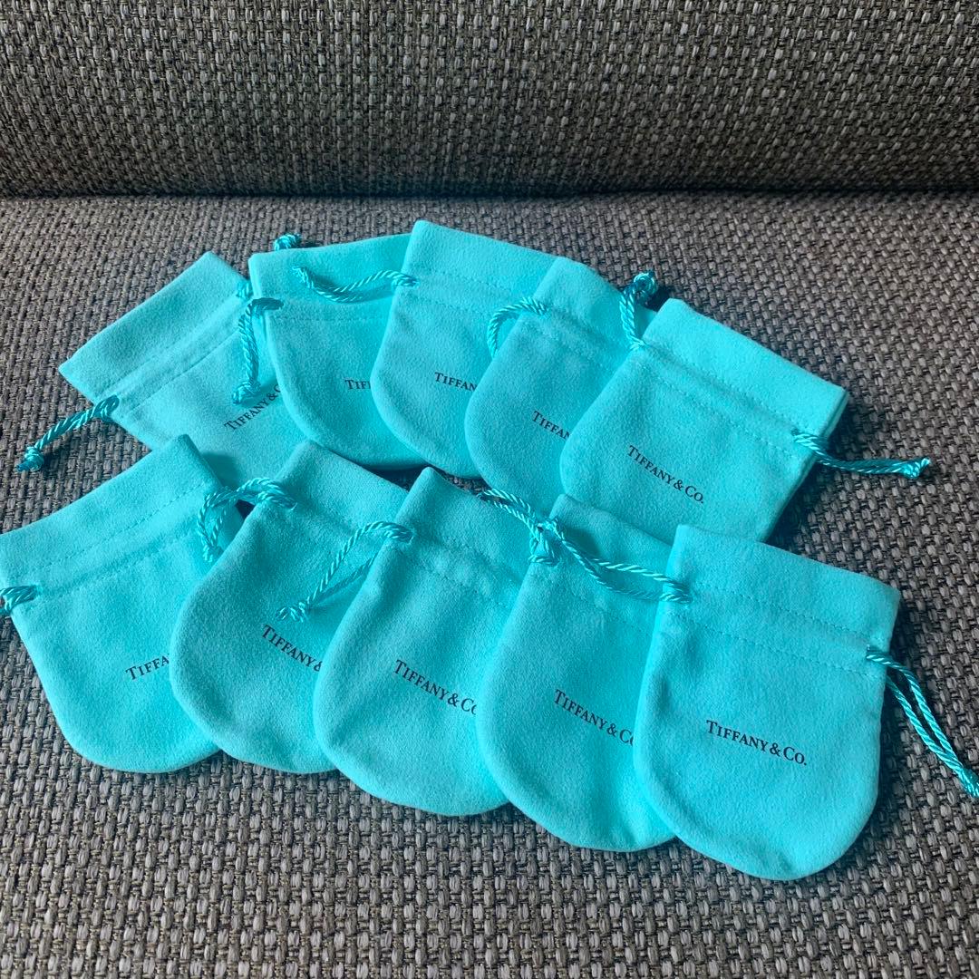 国内現行品　新品同様ティファニー巾着袋10枚セット