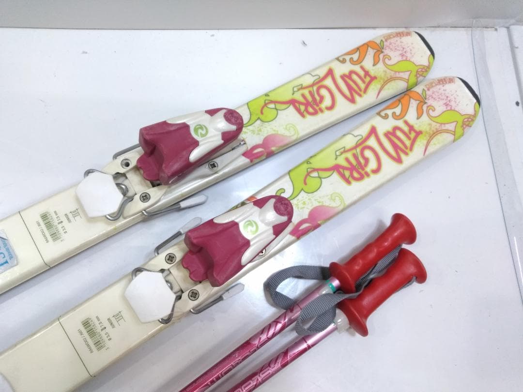 女子ジュニアカービングスキー4点セット ロシニョール120cm ブーツ21cm◇