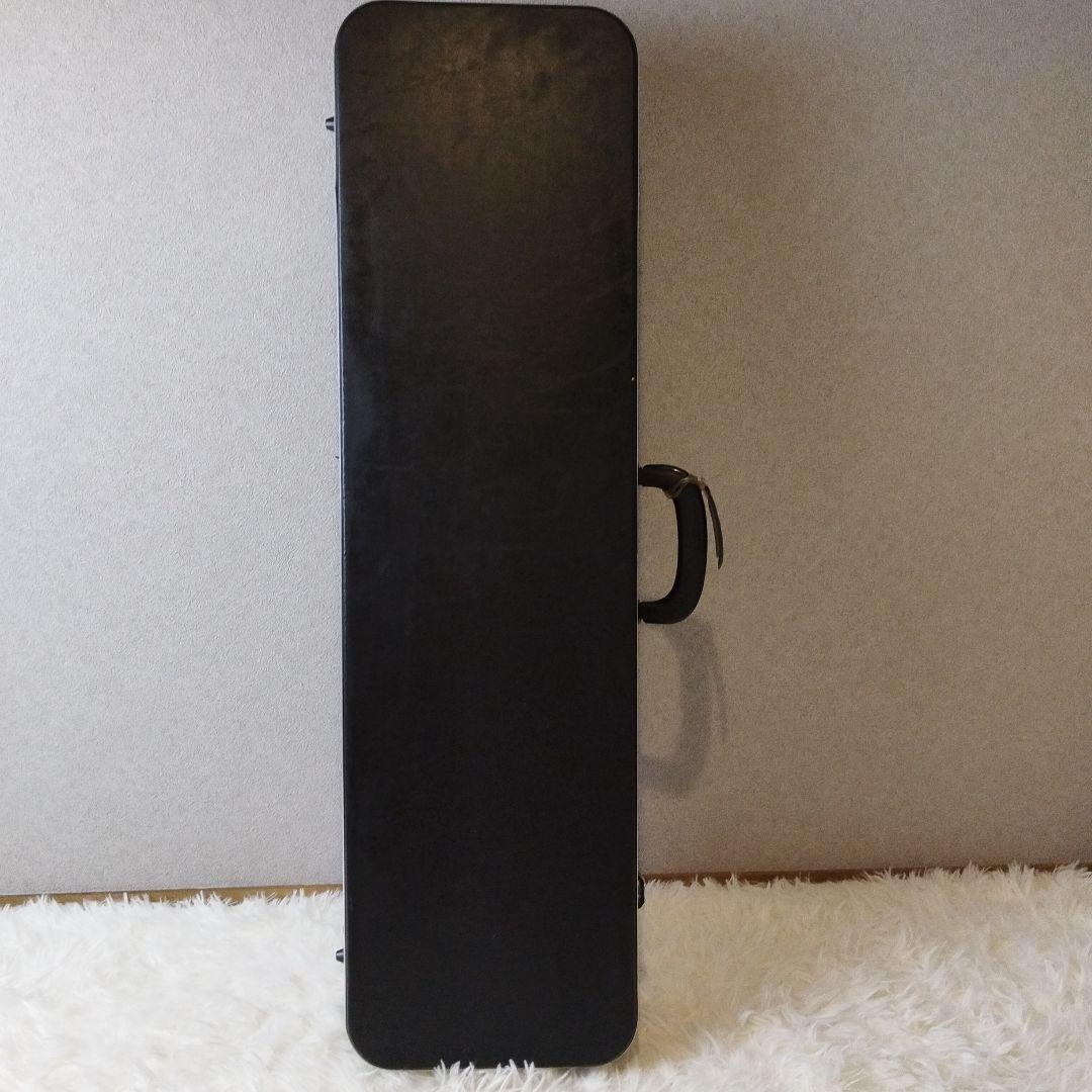 沖縄三線 蛇皮 本皮 強化張り 真壁型 ハードケース 鍵付 黒塗り