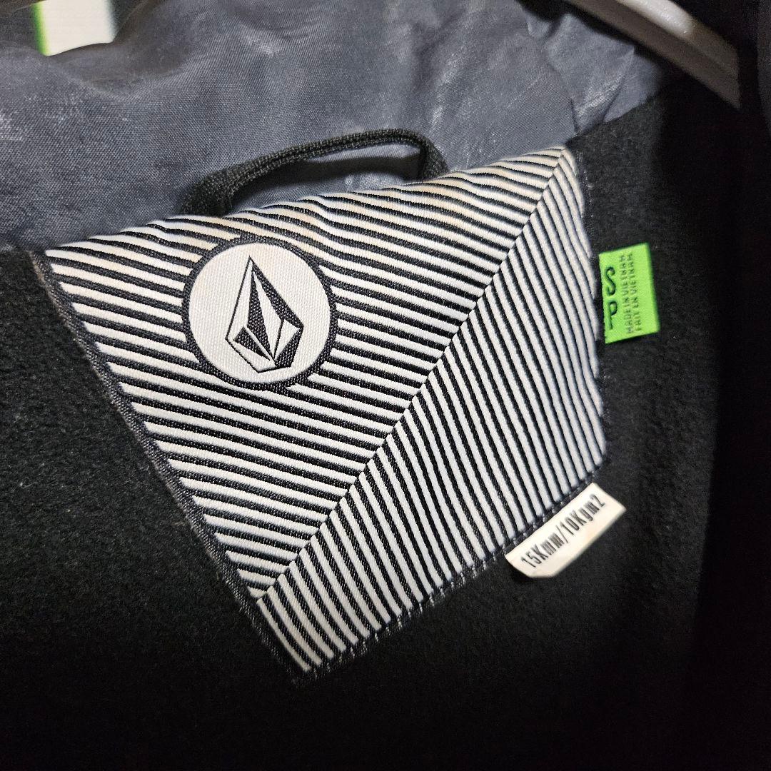 VOLCOM ボルコム スノーボード ウェア 黒×白 裏地起毛 ジャケット