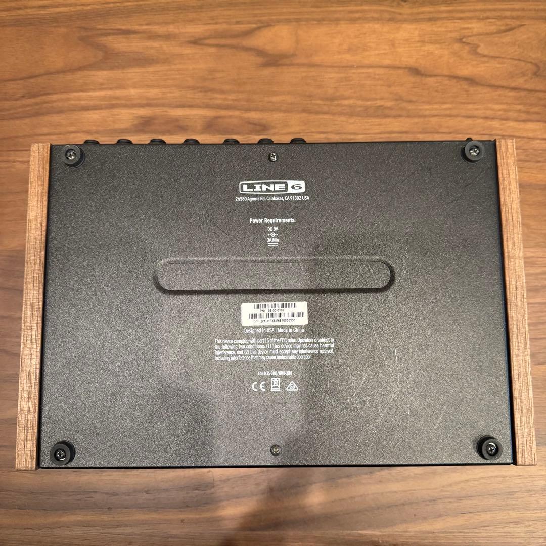 Line6 HX Effects 側面パネル木製モディファイ品