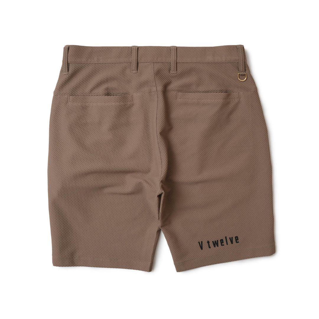 v twelve COMFO SHORTSメッシュショートパンツ ブラウン
