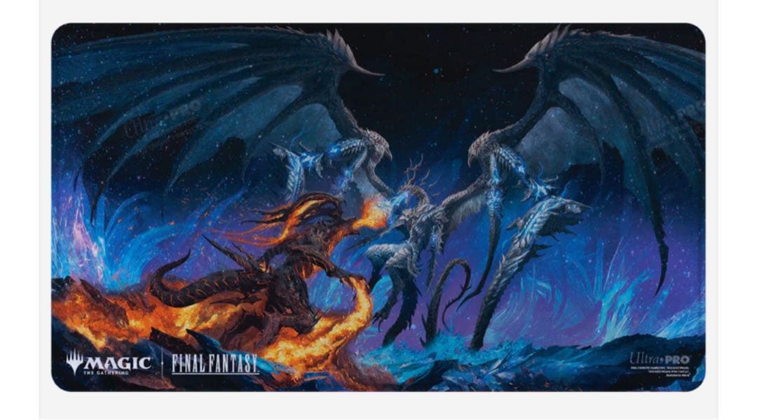 MTG FFプレイマット コレクターバンドル版　foil イフリート　バハムート