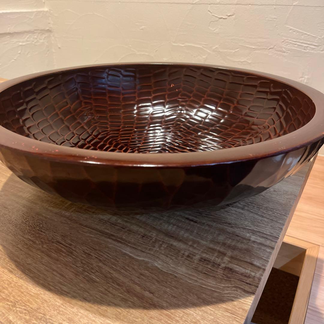 会津漆器 なため こね鉢) 大型